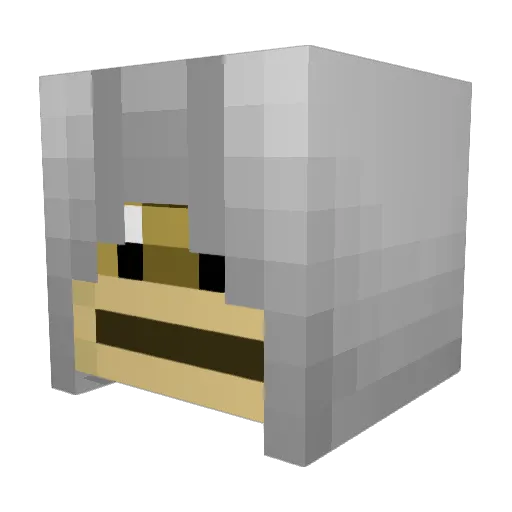 Dokto Minecraft avatar head, 3D render
