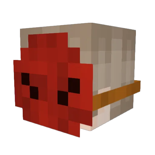 DoktorLuck Minecraft avatar head, 3D render