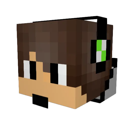 DoktorNiklas Minecraft avatar head, 3D render