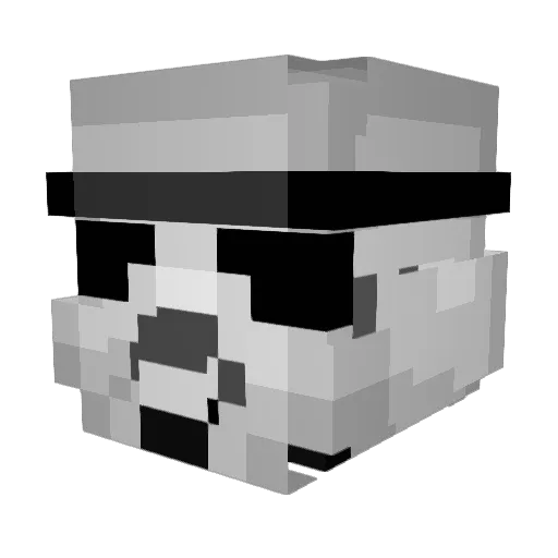 Doktor_Monkey Minecraft avatar head, 3D render