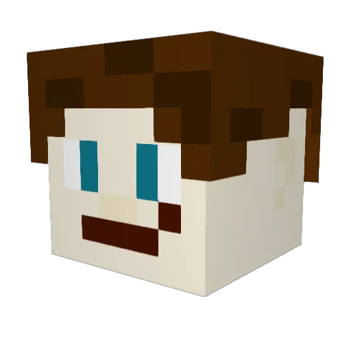 Doktor_kdo Minecraft avatar head, 3D render
