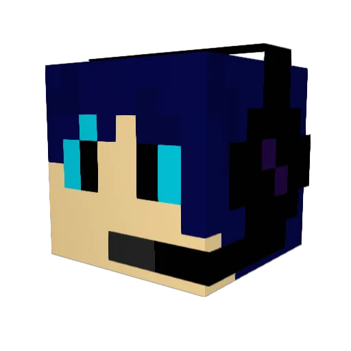 Dokuna Minecraft avatar head, 3D render