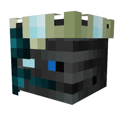 Dokzxz Minecraft avatar head, 3D render