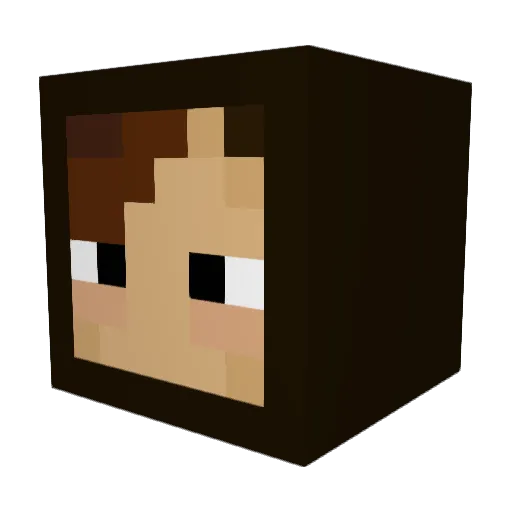 Dolathrah Minecraft avatar head, 3D render