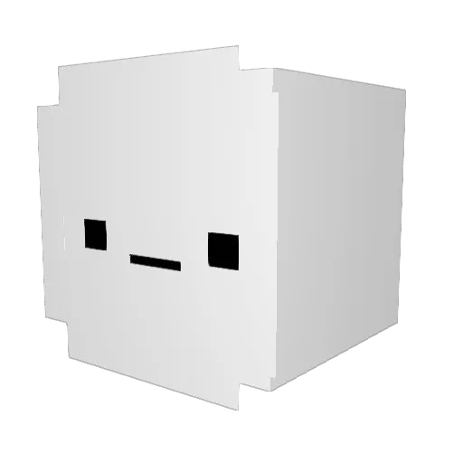 Dolchelatte Minecraft avatar head, 3D render