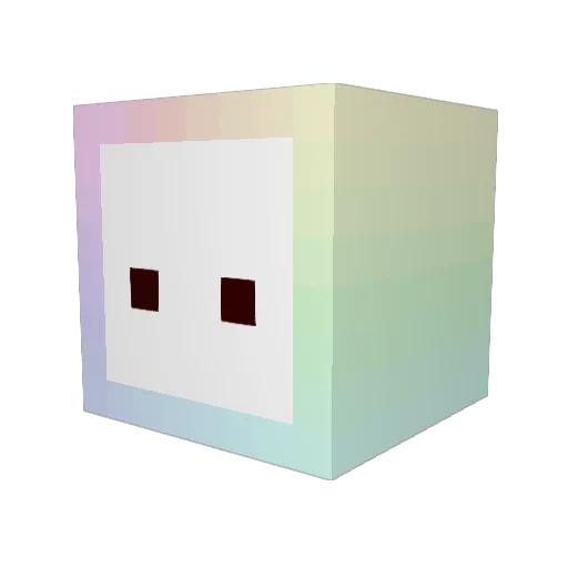 Dolchimi Minecraft avatar head, 3D render