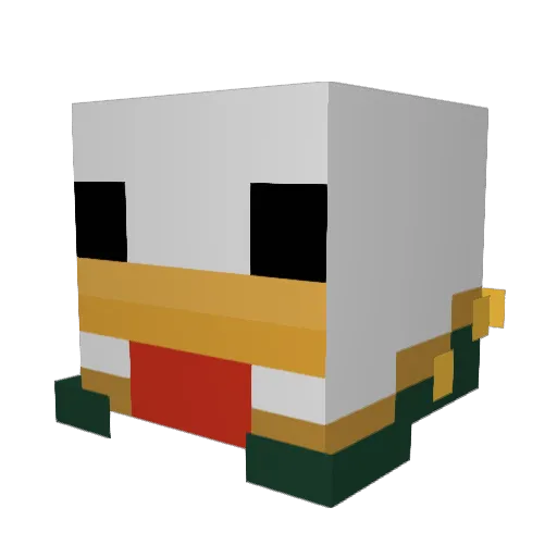 Doldy_ Minecraft avatar head, 3D render