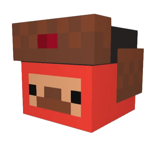 Dolgaranne Minecraft avatar head, 3D render