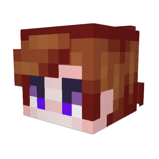Dolgarh Minecraft avatar head, 3D render