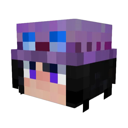 Dolishen Minecraft avatar head, 3D render