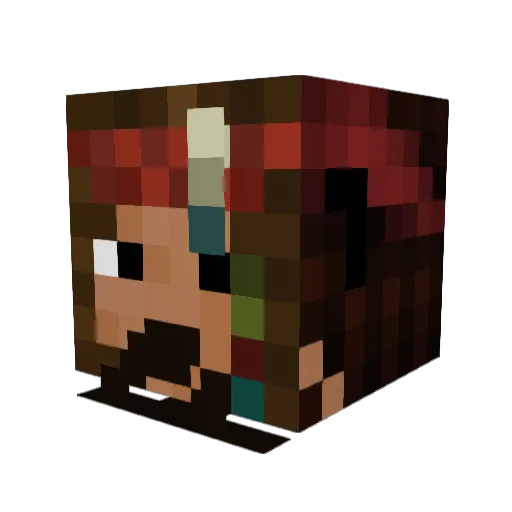 DollarBillMummy Minecraft avatar head, 3D render