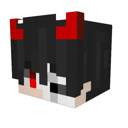 DollarFrancis Minecraft avatar head, 3D render
