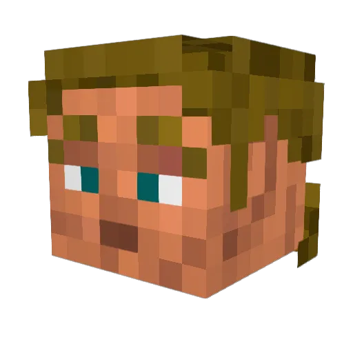Dollar_Bill Minecraft avatar head, 3D render