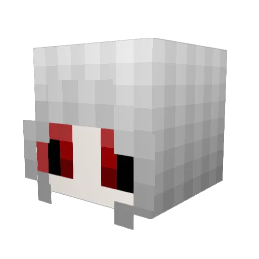 Dolly2001 Minecraft avatar head, 3D render