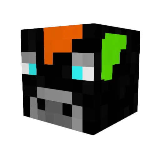 Dollys_World Minecraft avatar head, 3D render