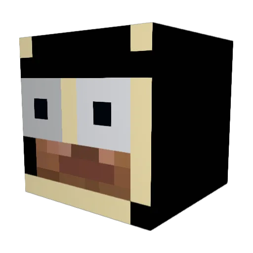Dolmelis Minecraft avatar head, 3D render