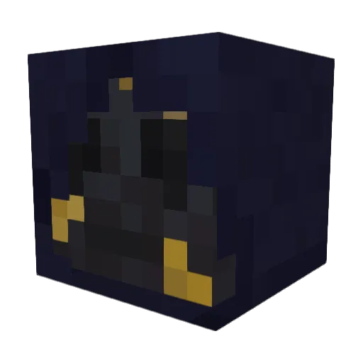 Doloment Minecraft avatar head, 3D render