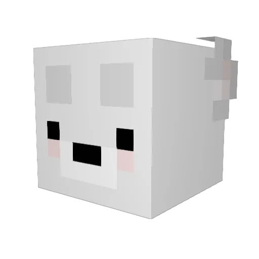 DolorousCed Minecraft avatar head, 3D render