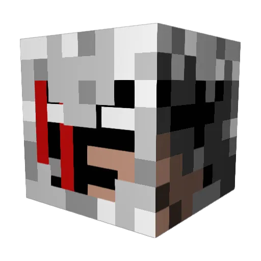 Dolotboy Minecraft avatar head, 3D render
