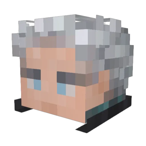 Doloverse Minecraft avatar head, 3D render