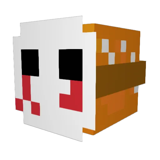 Dolphin567 Minecraft avatar head, 3D render