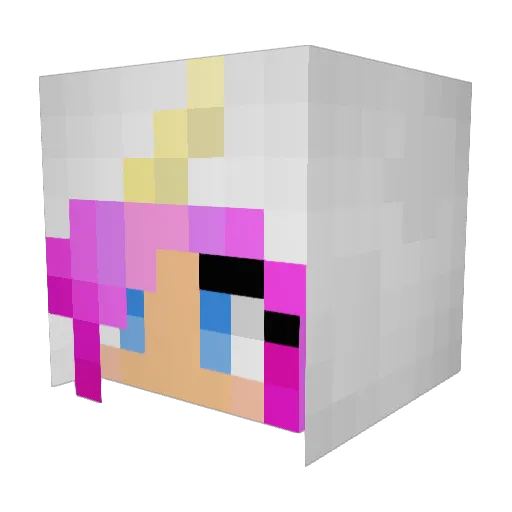 DolphinBlazer Minecraft avatar head, 3D render