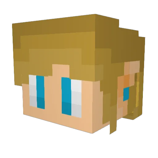 DolraithOnyx Minecraft avatar head, 3D render