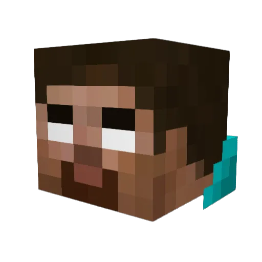 Doltol99 Minecraft avatar head, 3D render