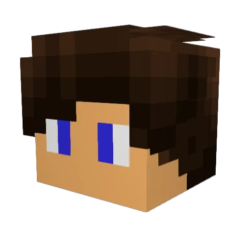 Doly__ Minecraft avatar head, 3D render