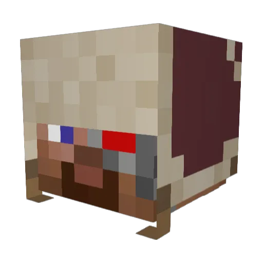Dom1nicano Minecraft avatar head, 3D render