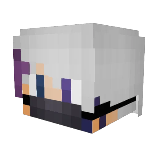 Dom1noz_ Minecraft avatar head, 3D render