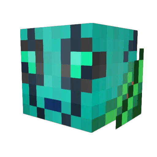 DomCobb27 Minecraft avatar head, 3D render