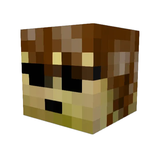 DomDesigner Minecraft avatar head, 3D render
