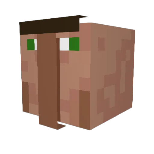 DomDom_1 Minecraft avatar head, 3D render