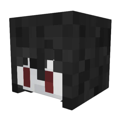 DomKeixote Minecraft avatar head, 3D render