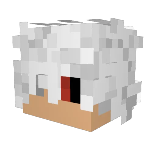 DomLikesPie Minecraft avatar head, 3D render