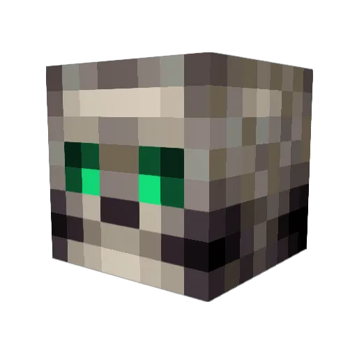 DomMadden Minecraft avatar head, 3D render