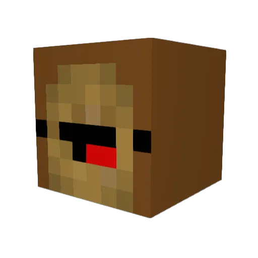 DomSn5 Minecraft avatar head, 3D render