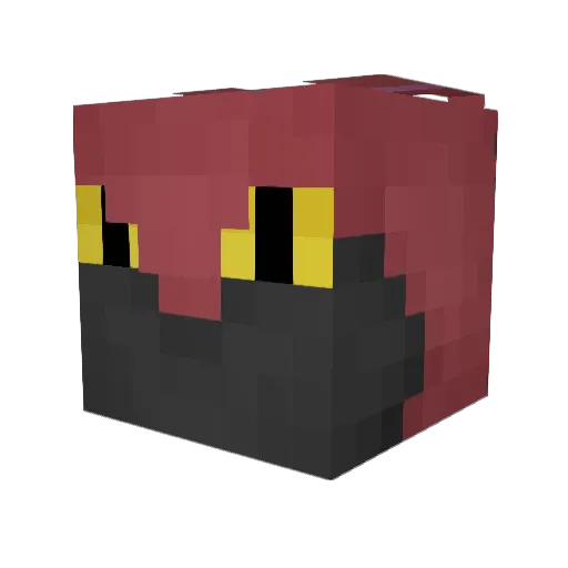 DomTSVG Minecraft avatar head, 3D render