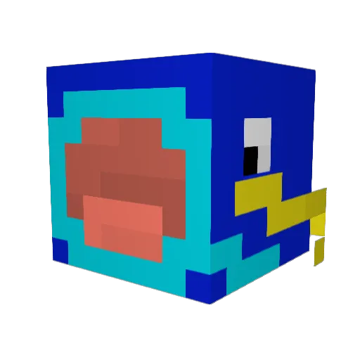 DomTheAdmin Minecraft avatar head, 3D render