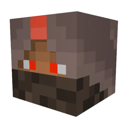 DomWaldrom Minecraft avatar head, 3D render