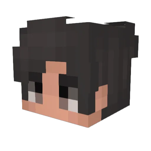 Dom_R Minecraft avatar head, 3D render