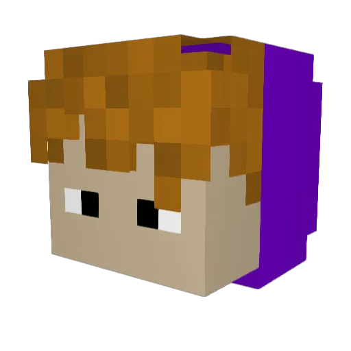 Dom__C Minecraft avatar head, 3D render