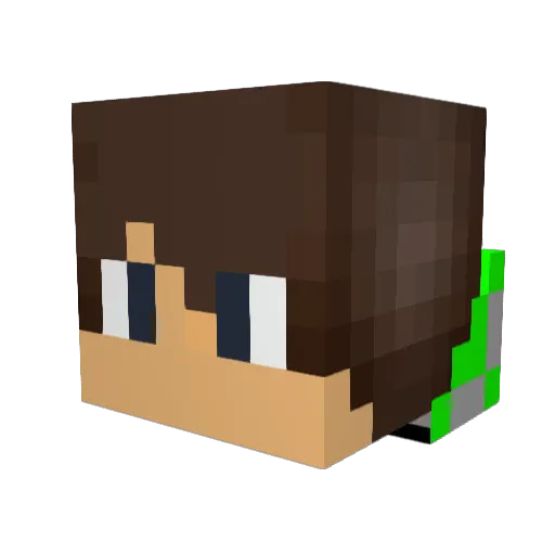 Dom_ger Minecraft avatar head, 3D render