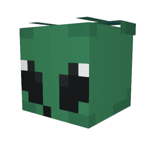 Dom_tws Minecraft avatar head, 3D render