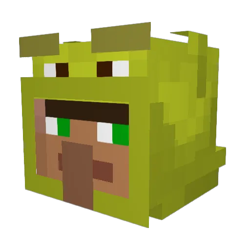 Domaci_Kuchyne Minecraft avatar head, 3D render