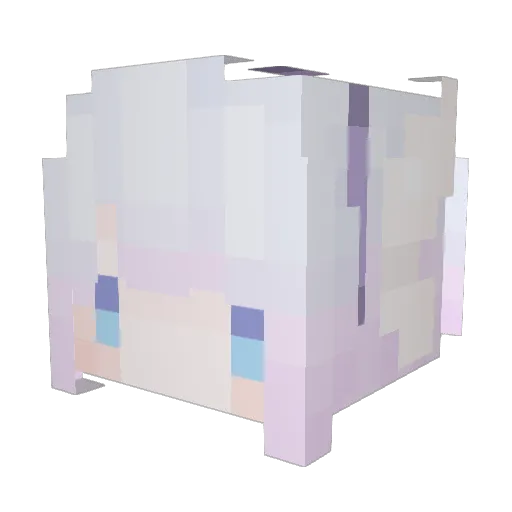 Domaga Minecraft avatar head, 3D render