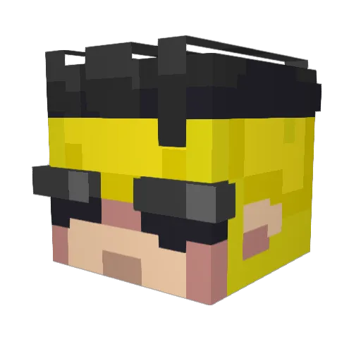 Domaja Minecraft avatar head, 3D render