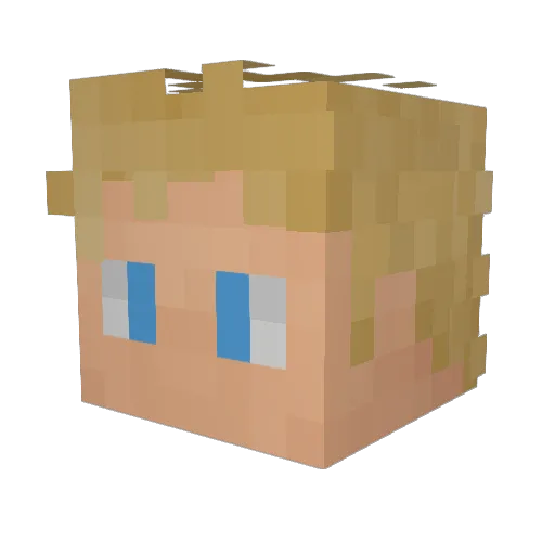 Domajslav Minecraft avatar head, 3D render