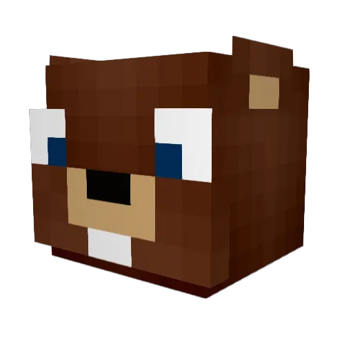 Domanteliux Minecraft avatar head, 3D render